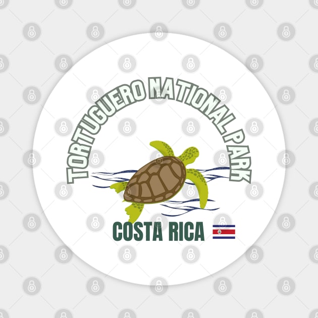 Tortuguero National Park Magnet by DW Arts Design